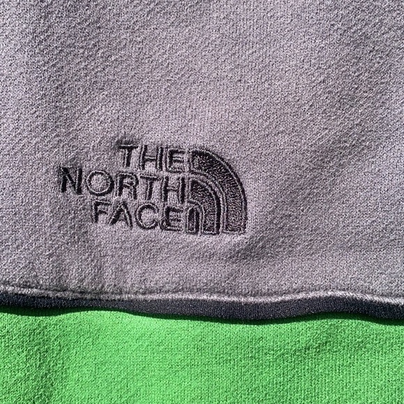 Vintage North Face-Men’s Lg.-Full Zip-Sweatshirt-Green with Gray Collar EUC - Picture 6 of 10